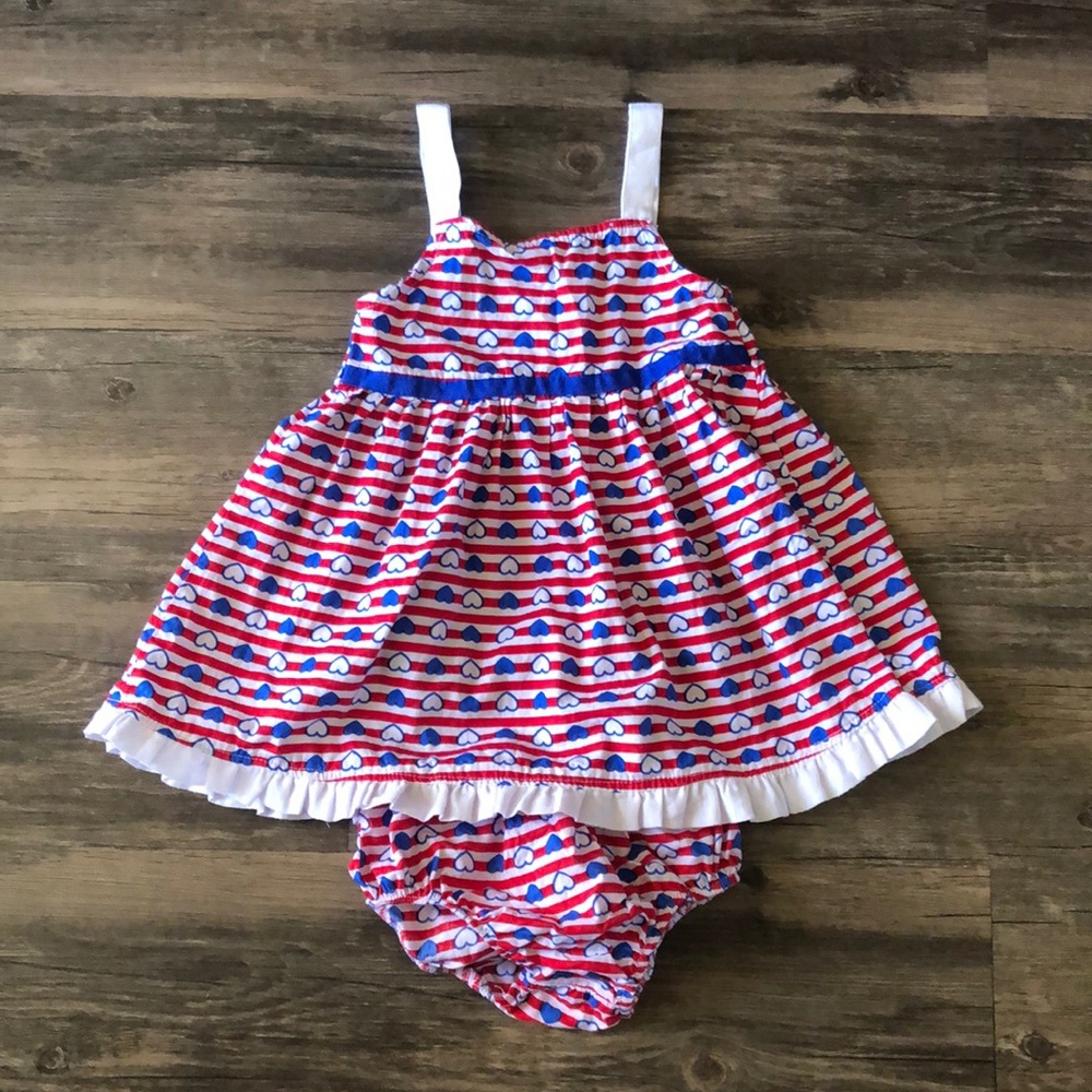 Sweet♥️ Hearts Dress & Cover size 24M